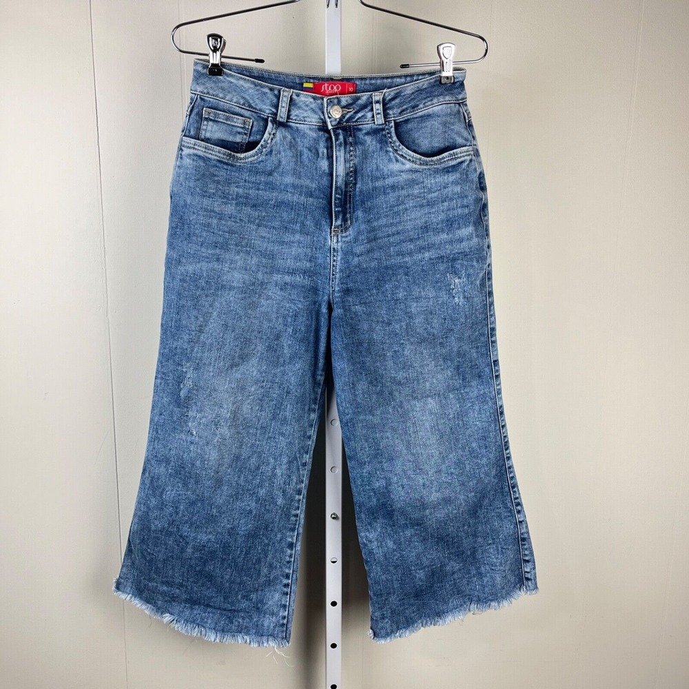 Stop Jeans Super High Rise Culotte‎ Womens Size 10 Santa Elena 28 Waist Wide Leg